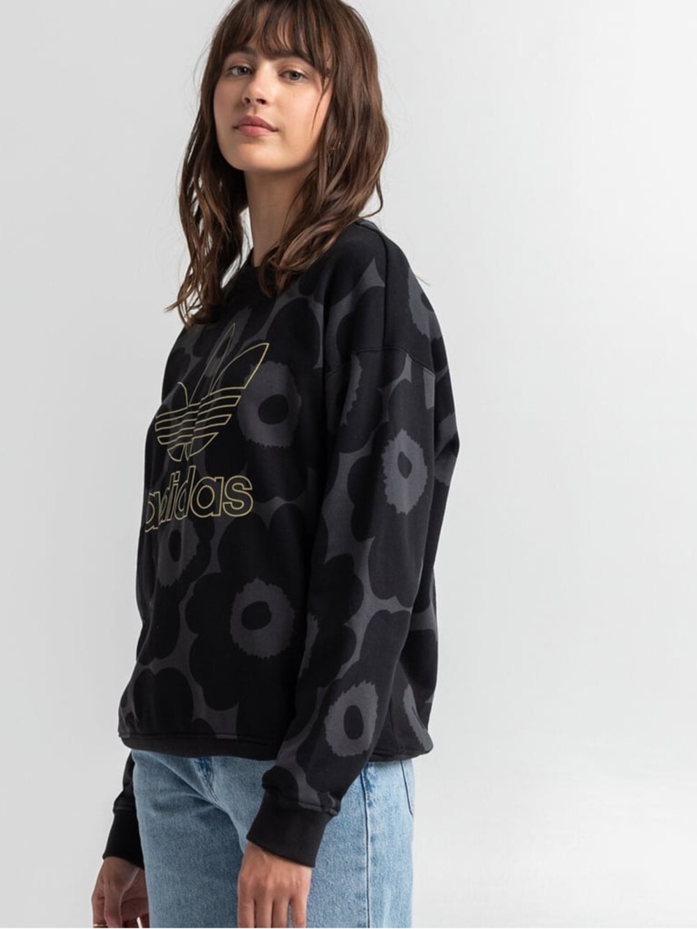 NWT ADIDAS x Marimekko Womens Crewneck Sweatshirt XL - Picture 3 of 8